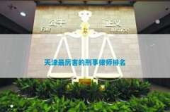 天津最厉害的刑事律师排